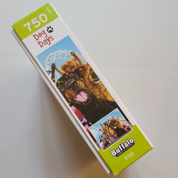Dog Days Roller Coaster Fun Buffalo     Puzzle USA David Bitton 750 Pcs & Poster - Picture 2 of 5